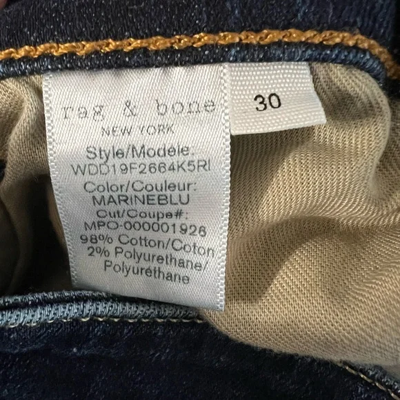 Rag & Bone Nina High Rise Skinny Jeans - Picture 4 of 8